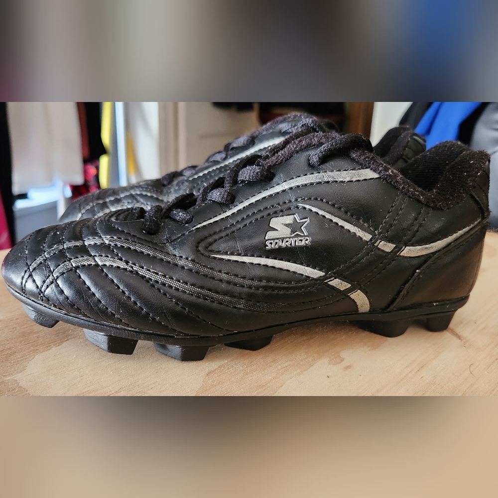 Starter Kids Black Soccer Shoes